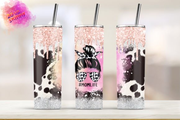 20oz Tumbler Cowhide Sublimation Graphics & Print Templates