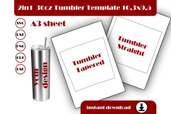 30oz Tumbler Bundle Template: Print & Graphics Review