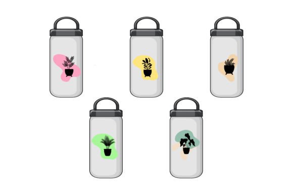 Abstract Flower Design Tumbler Graphics & Illustrations