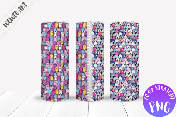 Cats X Dogs 20 Oz Skinny Tumbler Wrap Graphics Review