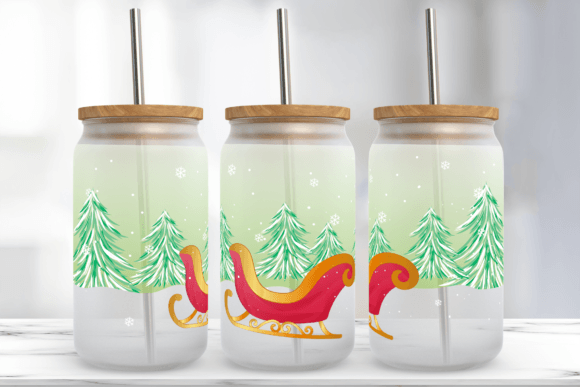 Christmas Libbey Glass Can Tumbler Embroidery Review