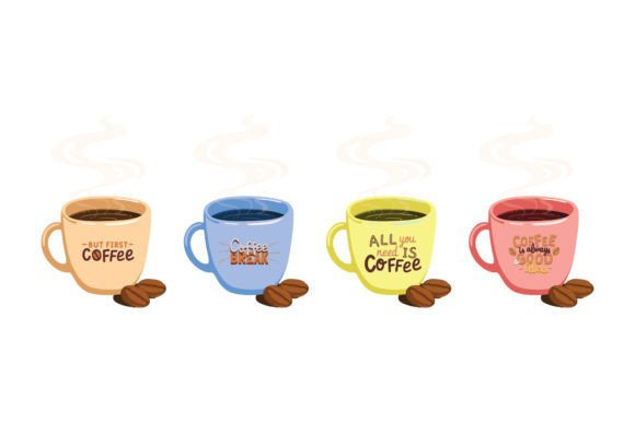 Coffee in Color Cup Graphics & Illustrations Review