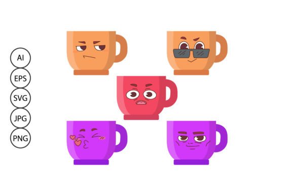 Cute Cup Graphics: Sweet Illustrations for Crafters
