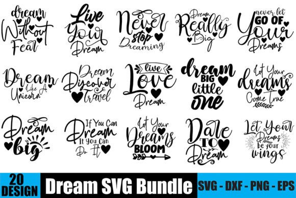 Dream SVG Bundle: Graphics for Crafts