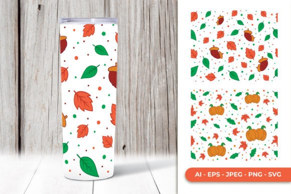 Fall Skinny Tumbler 20oz Sublimation Graphics for Crafts
