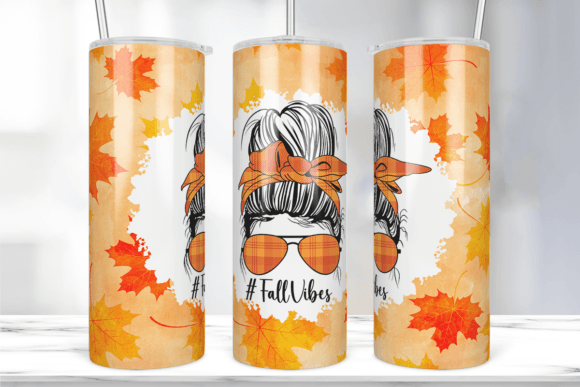 Fall Vibes Tumbler Graphics & Print Template Review