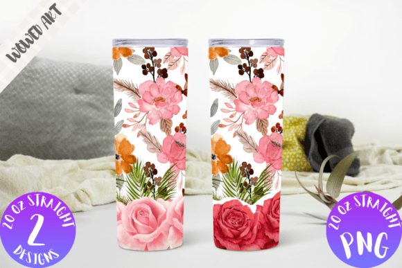 Flowers 20 Oz Skinny Tumbler Wrap: Graphics & Crafts Review