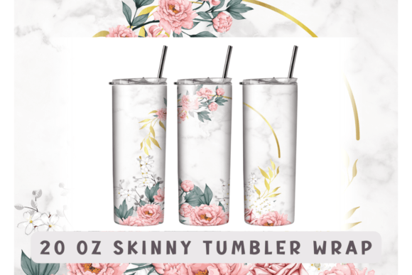 Flowers Vintage Coffee Tumbler Wrap: Crafts & Graphics Review