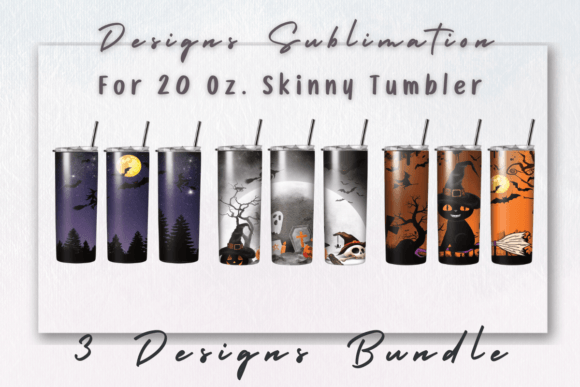 Halloween Witch Tumbler Sublimation: Graphics & Print Templates