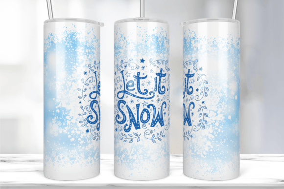 Let It Snow Tumbler Wrap: Graphics & Print Templates Review