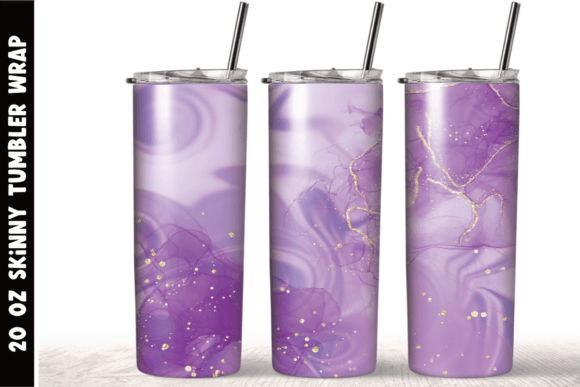 Purple Marble Glitter Tumbler Wraps: Print Graphics Review