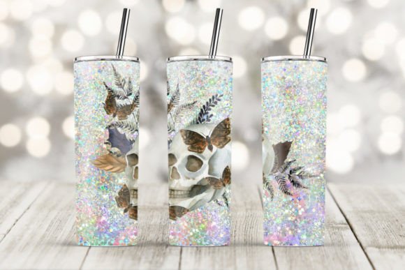 Skull Halloween 20oz Skinny Tumbler Embroidery Review