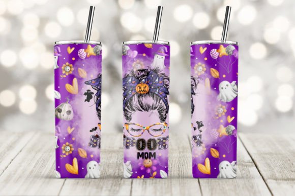Spooky Mama Messy 20oz Skinny Tumbler: Real Embroidery Review