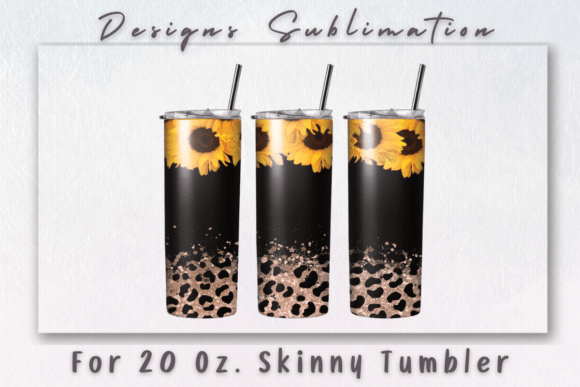 Sunflowers Rose Glitter Leopard Tumbler Graphics Review