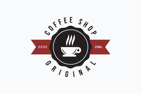Vintage Coffee Cup with Banner Vector: Graphics & Logos Review